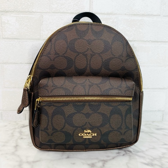 Coach Bags Coach Mini Signature Charlie Leopard Backpack Poshmark